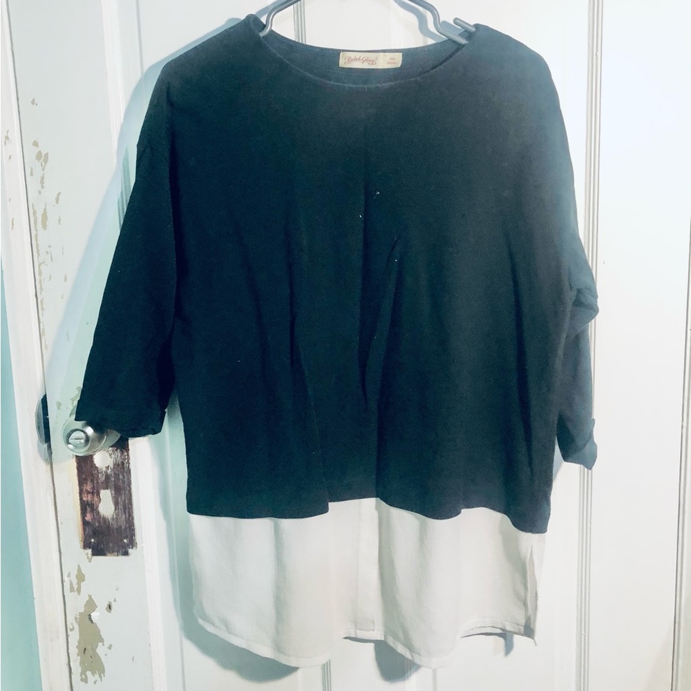 [FADED GLORY] Striped Two-Tone Shirt
